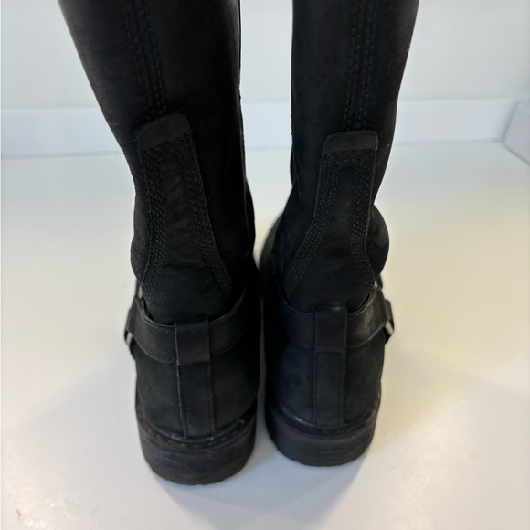 Timberland Women's Black Leather Harness Moto Boots size 8 - Picture 5 of 9